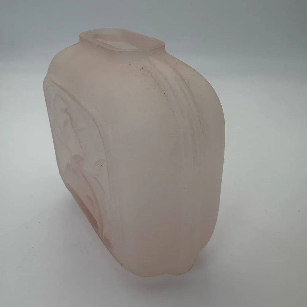 Vintage Balos Art Deco Vase with Frosted Glass in “Amethyst”